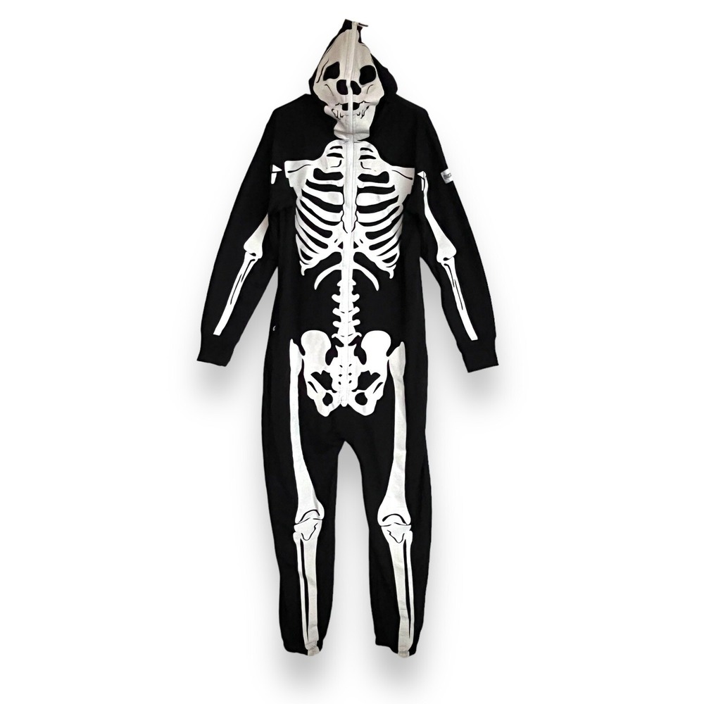 Tipsy Elves Halloween Skeleton Costume - Full Zip - Cosplay Goth Adult Mens Sz L